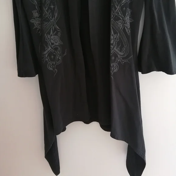 Killstar Lunar Wizard Long Asymmetric Cardigan Snake Serpent Celestial Unisex XS - Picture 8 of 17